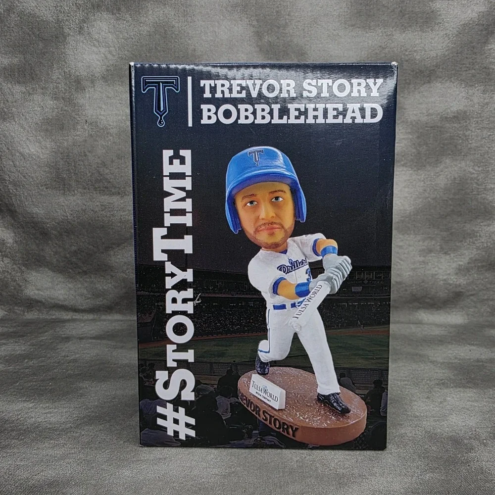Trevor Story Bobblehead 2017 Tulsa Drillers 'Story Time' Tulsa World Baseball